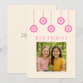 Beste Vriend Foto Verjaardag Wenskaart Kaart (Voorkant / Achterkant)