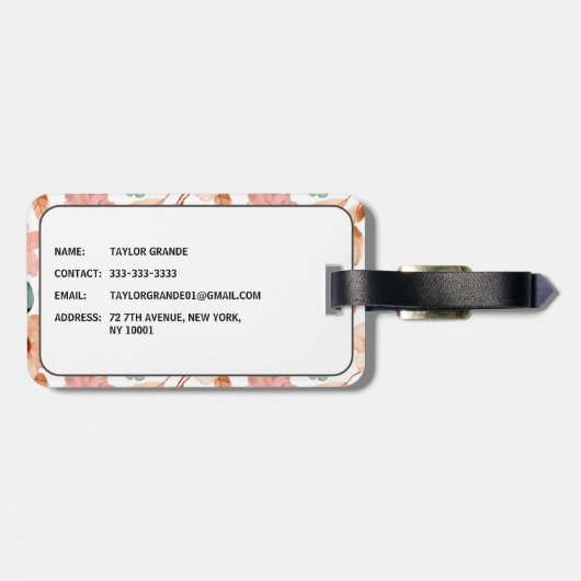 Beste Vriend Gift Bestie BFF Bagagelabel (Achterkant horizontaal)