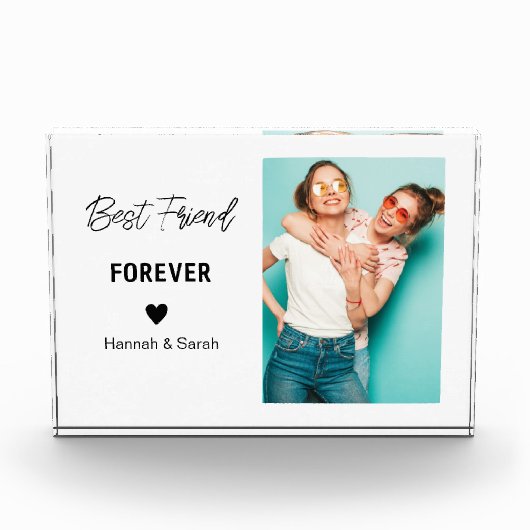 Beste Vriend Gift Gepersonaliseerde Giften voor Ha Fotoblokken (Voorkant)