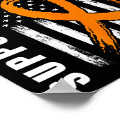 Beste Vriend Gifts Multiple Sclerosis Flag Onderst Poster (Hoek)