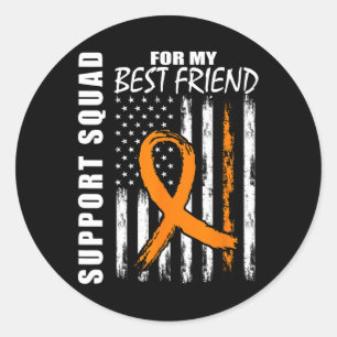 Beste Vriend Gifts Multiple Sclerosis Flag Onderst Ronde Sticker