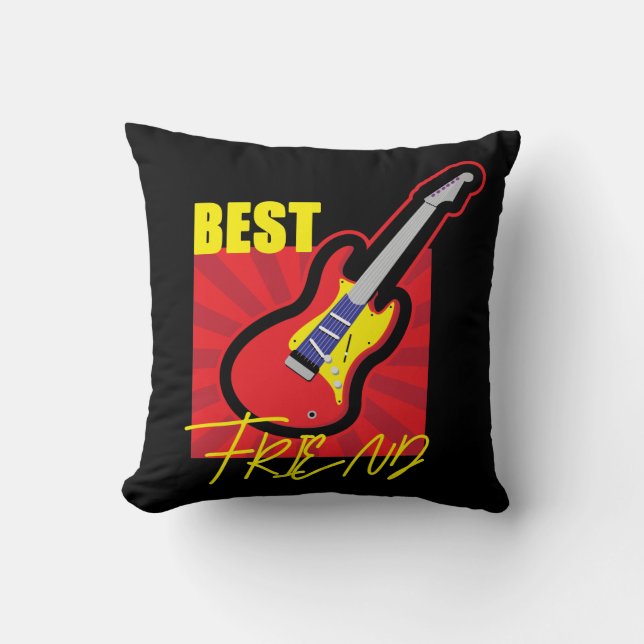 Beste vriend gitaar kussen (Voorkant)