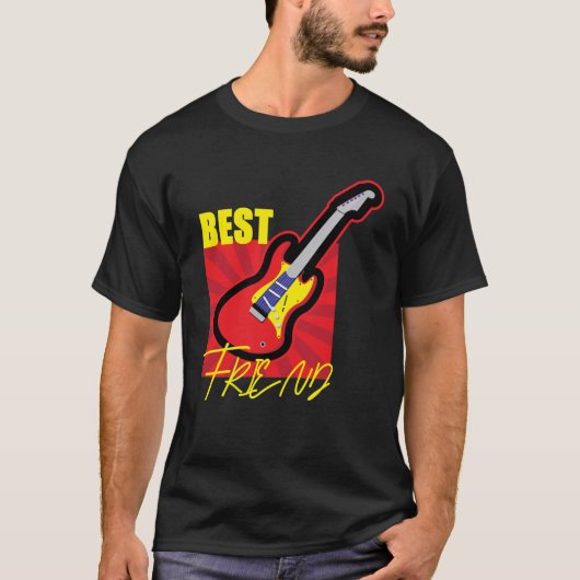 Beste vriend gitaar t-shirt (Voorkant)