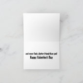 Beste vriend Grappige Valentijnse Feestdagen Kaart (Binnen)