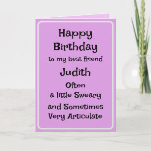 Beste Vriend Grappige Verjaardag Kaart