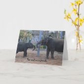 Beste vriend Grappige verjaardagskaart, het spelen Kaart (Gele Bloem)