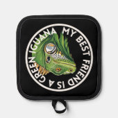 Beste Vriend Groene Iguana Pannenlap (Voorkant)