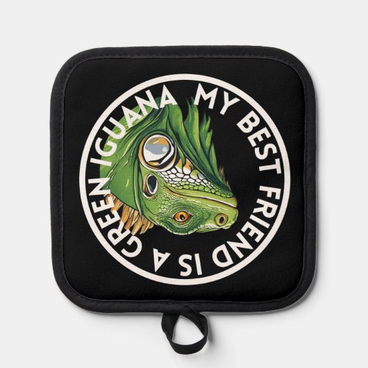 Beste Vriend Groene Iguana Pannenlap (Voorkant)