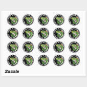 Beste Vriend Groene Iguana Ronde Sticker (Vel)