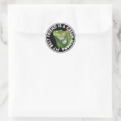 Beste Vriend Groene Iguana Ronde Sticker (Tas)