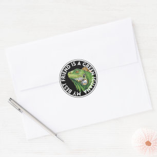 Beste Vriend Groene Iguana Ronde Sticker