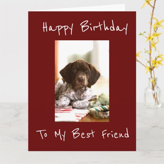 **BESTE VRIEND** GROTE WISSEN KAART (Gele Bloem)