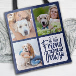 Beste vriend heeft Pet Foto Hondenliefhebber Aange Tote Bag<br><div class="desc">Mijn beste vriend heeft poten. Viel uw beste vriend met een Canvas tas van de Collage van de Foto van de douanePet. Wanneer je zoveel leuke herinneringen en foto's hebt, is één foto niet genoeg. Onze Dog Photo canvas tas heeft drie foto's. Of je nu een nieuwe puppy hebt, of...</div>