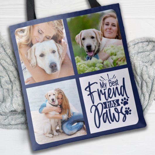 Beste vriend heeft Pet Foto Hondenliefhebber Aange Tote Bag