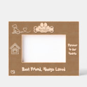 Beste vriend hield altijd van hondenherdenking gegraveerde lijstjes (Voorkant)