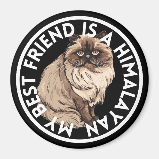Beste vriend Himalaya Kat Magneet (Voorkant)
