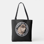 Beste vriend Himalaya Kat Tote Bag (Achterkant)