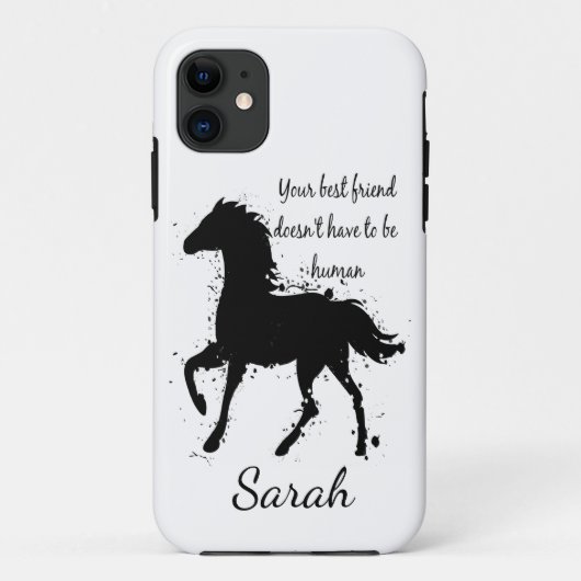 Beste vriend hoeft geen menselijke paardenprijsopg Case-Mate iPhone case (Achterkant)