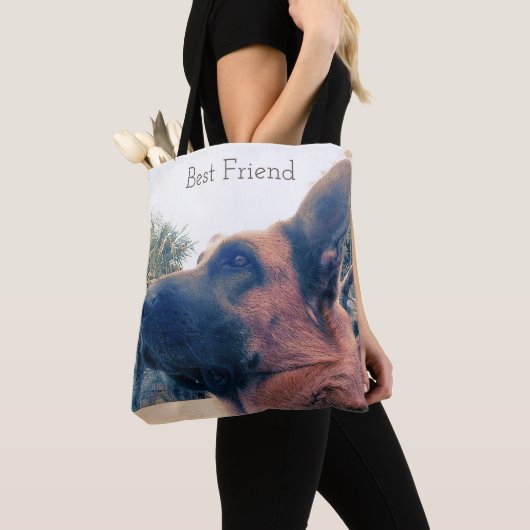 Beste vriend. Hond. Tote Bag (Dichtbij)