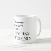 Beste vriend hoort hier koffiemok (Voorkant rechts)