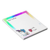 Beste vriend, hou van Kurt Schattige Ghost Notitie Notitieblok (Schuin)