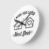 Beste vriend, ik wens u de volgende deur toe ronde klok (Hoek)