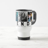 Beste vriend in de wereld Custom 4 Photo Reisbeker (Voorkant rechts)