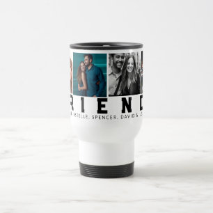 Beste vriend in de wereld Custom 4 Photo Reisbeker