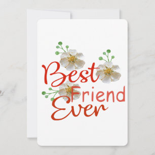 Beste vriend(in) voor altijd feestdagenkaart