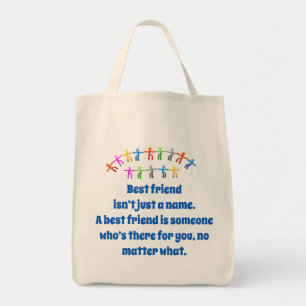 Beste vriend is niet alleen maar een naam - vriend tote bag