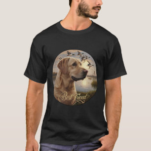 Beste Vriend Jacht op Gele Labrador Hond Met Eende T-shirt