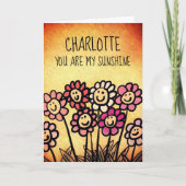 Beste vriend, jij bent mijn zonneschijn kaart (Voorkant)