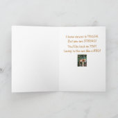 Beste vriend kanker aanmoediging kaart (Binnen)