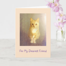 Beste vriend kanker aanmoediging kaart