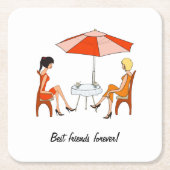 Beste vriend kartonnen onderzetters (Voorkant)