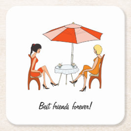 Beste vriend kartonnen onderzetters