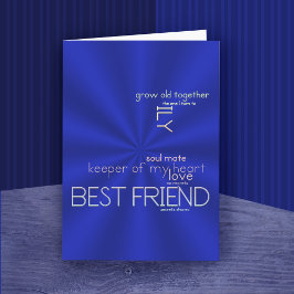 Beste Vriend Keeper van Mijn Hart Wenskaart Kaart