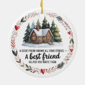 Beste vriend kerst ornament | Vakantie (Achterkant)