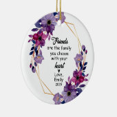 Beste Vriend Kerstmis, Vriend Gift, Vriend Keramisch Ornament (Rechts)