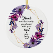 Beste Vriend Kerstmis, Vriend Gift, Vriend Keramisch Ornament (Voorkant)