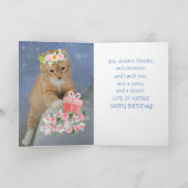 Beste Vriend Kitten Verjaardag Kaart (Binnen)