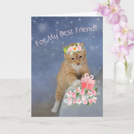 Beste Vriend Kitten Verjaardag Kaart