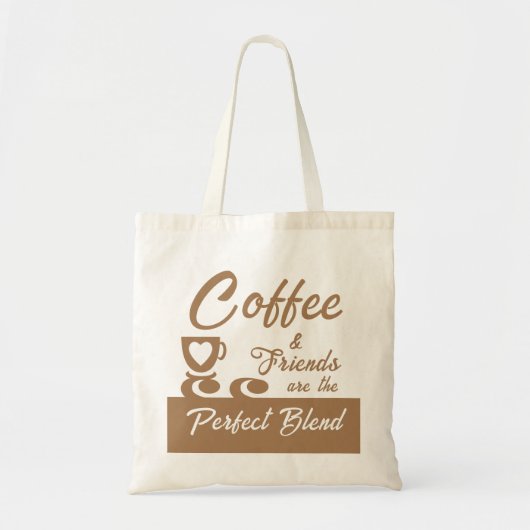 Beste vriend koffiebruin tote bag (Voorkant)