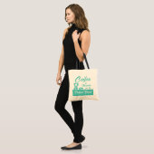 Beste vriend koffiemint tote bag (Voorkant (model))