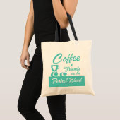 Beste vriend koffiemint tote bag (Voorkant (product))