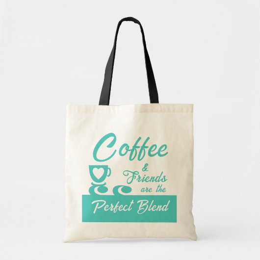 Beste vriend koffiemint tote bag (Voorkant)