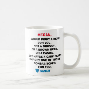 Beste vriend koffiemok, Grappige geschenken voor b Koffiemok