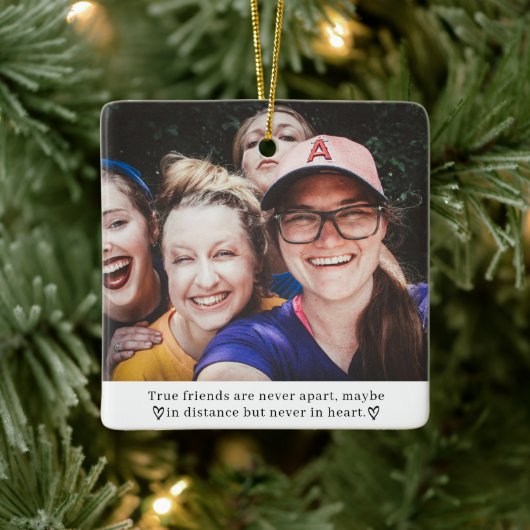 Beste Vriend Lange Afstand Vriendschap Echte Vrien Keramisch Ornament (Boom)