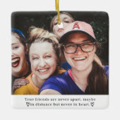 Beste Vriend Lange Afstand Vriendschap Echte Vrien Keramisch Ornament (Voorkant)