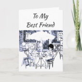 ** BESTE VRIEND** LATEN WE ONZE "VERJAARDAG" VIERE KAART (Voorkant)